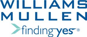 Williams Mullen logo with tagline "Finding Yes" text
