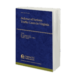Blue book image for title, "Defense of Serious Traffic Cases"