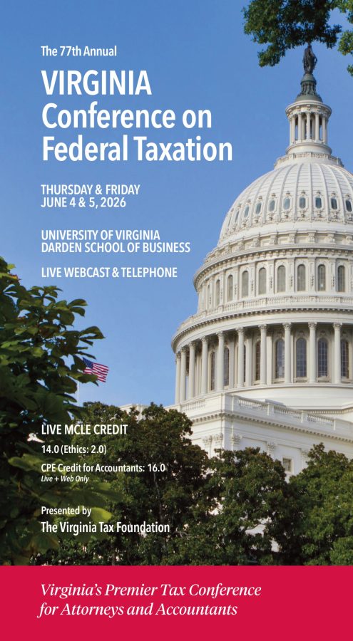 VIRGINIA Tax Conference on Federal Taxation